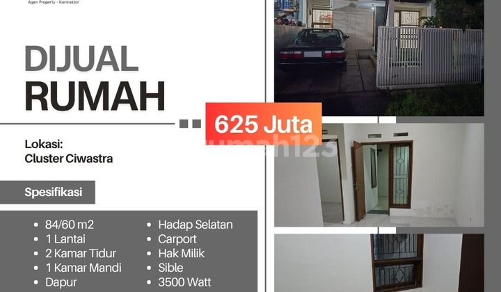 Rumah di Cluster Margacinta Ciwastra, lingkungan asri strategis