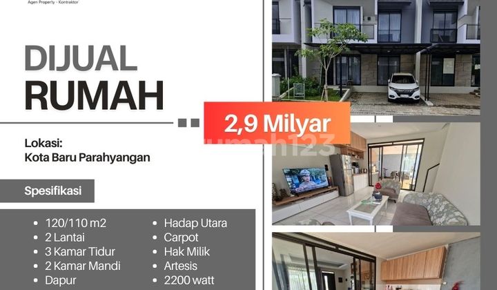 Rumah dijual cepat di KBP - Kota Baru Parahyangan, Bandung Barat