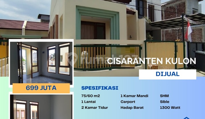 Rumah Minimalis di Cisaranten Kulon Arcamanik 600 Jutaan