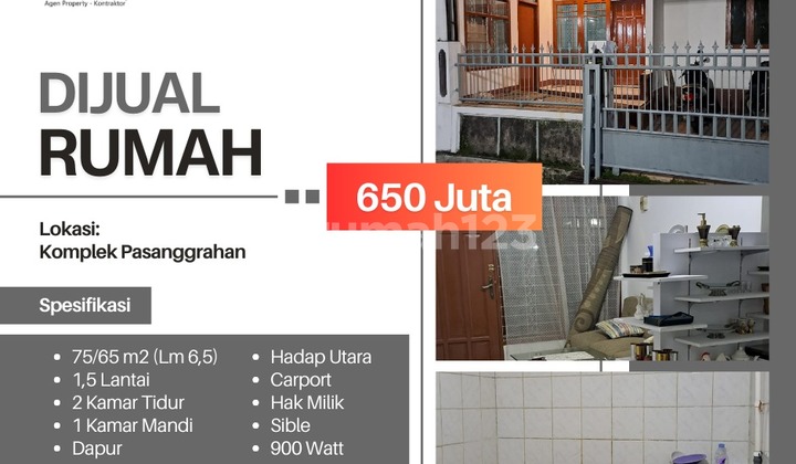 House in Pasanggrahan Ujungberung Complex, Bandung City, strategic location. House in Pasanggrahan Ujungberung Complex, Bandung City, strategic location.