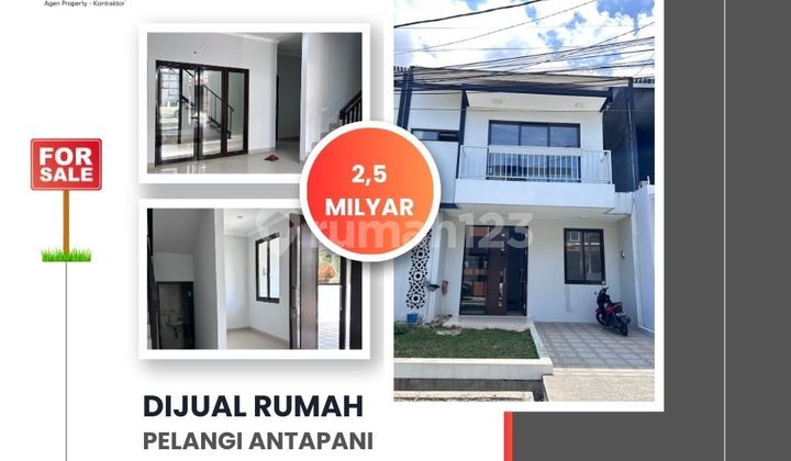 Selling a 2-story house in a strategic location at Pelangi Antapani Complex.