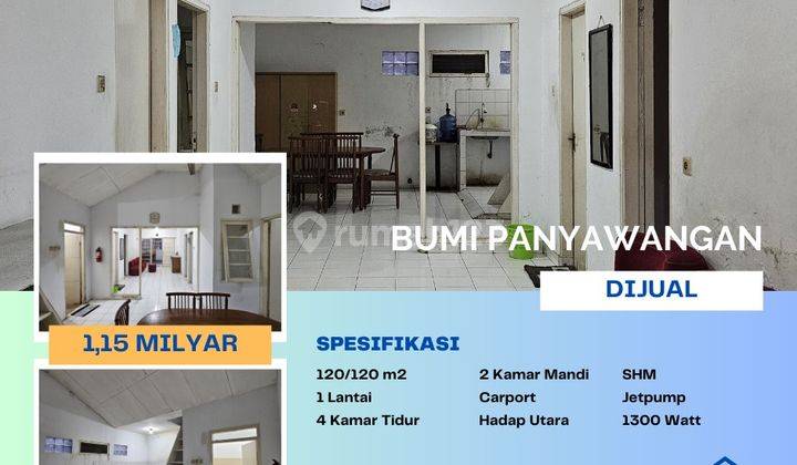 Dijual Cepat Rumah di Komplek Bumi Panyawangan Cileunyi Bandung 1