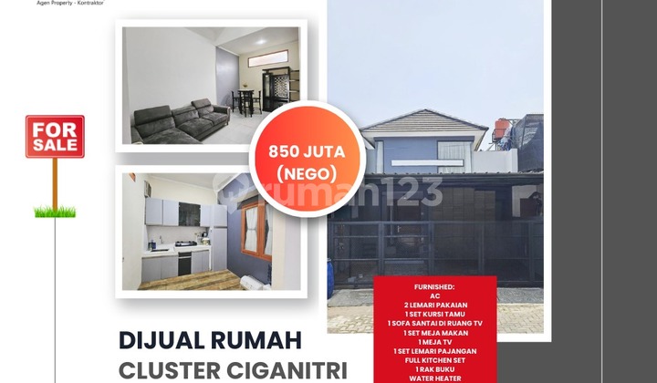 Rumah terawat siap huni di Cluster Ciganitri Bojongsoang Bandung