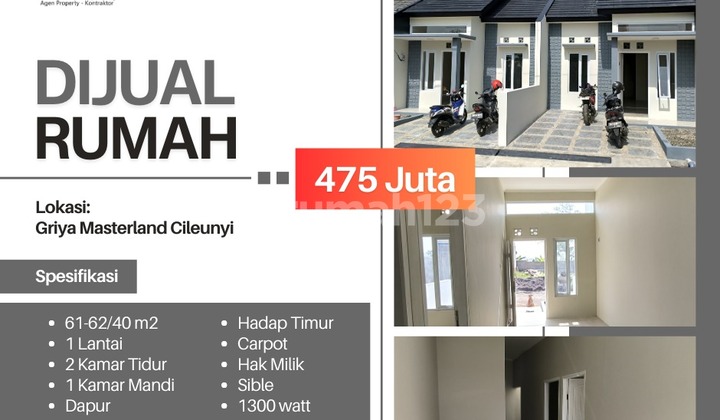 Hunian minimalis  strategis di Cluster Cileunyi Bandung