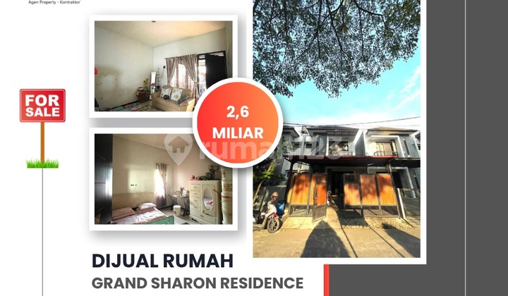 Rumah kokoh 2 lantai di Grand Sharon Residence, Bandung 1