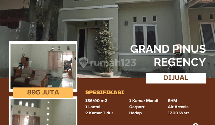 Dijual Rumah 800jutaan Dibawah Njop di Pinus Regency Kota Bandung 1