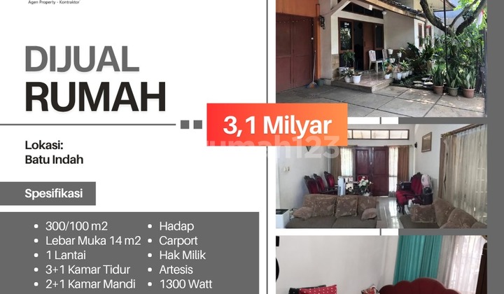 Rumah murah di Jalan Batu Indah, Batununggal - strategis nyaman 