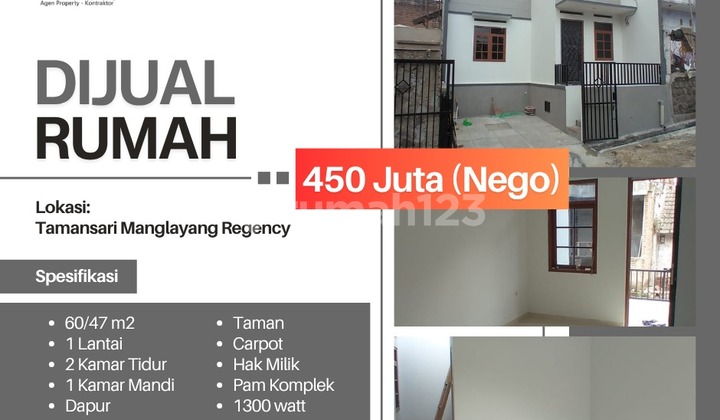 Rumah minimalis 400 jutaan di Manglayang Regency Cileunyi Bandung Rumah minimalis 400 jutaan di Manglayang Regency Cileunyi Bandung