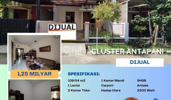 Jual Cepat Rumah Super Strategis di Cluster Antapani Kota Bandung 1