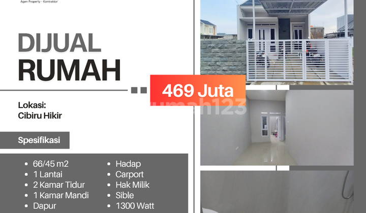 Rumah minimalis di Komplek Cibiru Hilir Bandung 400 jutaan 1