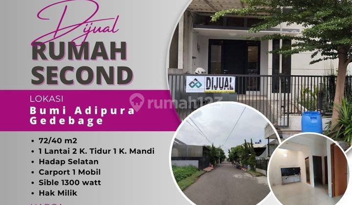 Rumah Dijual Cepat 500 Jutaan di Komplek Bumi Adipura Gedebage 1