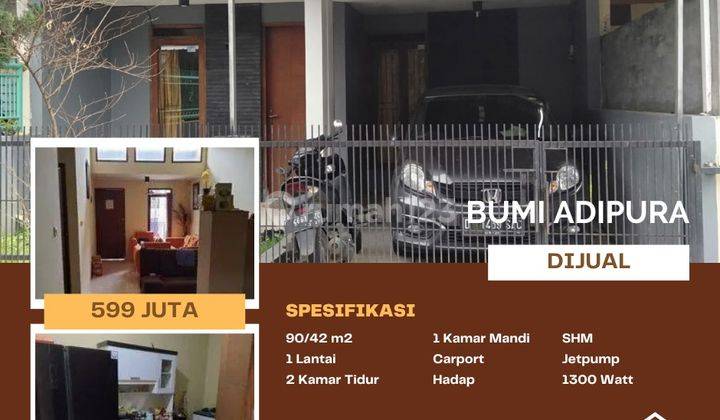 Turun Harga Rumah 500jutaan di Cluster Cempaka Bumi Adipura 1