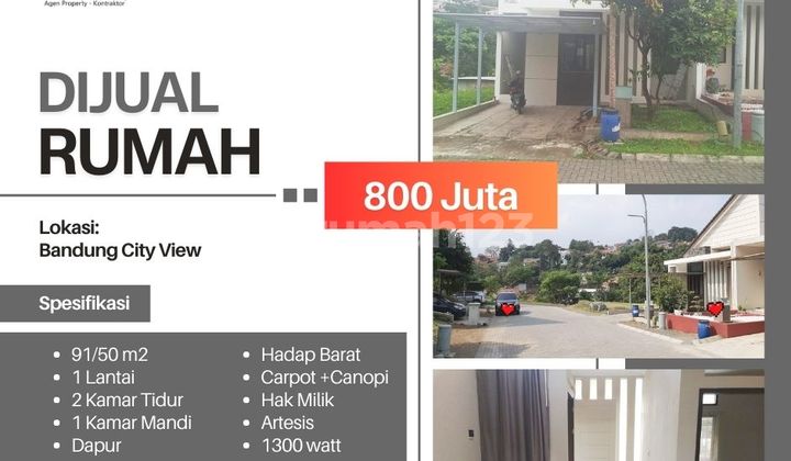 Jual cepat rumah termurah di Bandung City View Pasirimpun Bandung 1