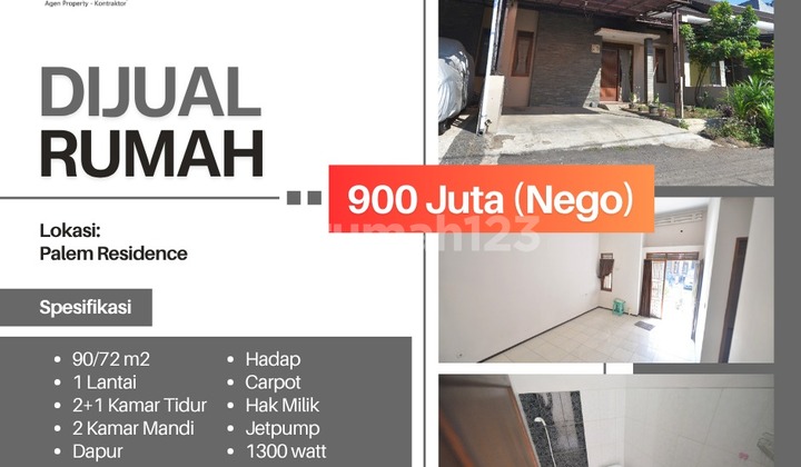 Rumah dijual di Palem Residence dekat UNIV TELKOM Bojongsoang