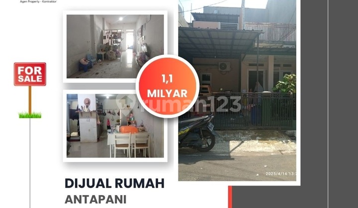 Urgent sale of a strategic 2-story house in Antapani Complex, Bandung.