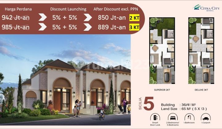 New Cluster Rumah Citra City Sentul Cluster Sicilia 5 - Sentul City 2