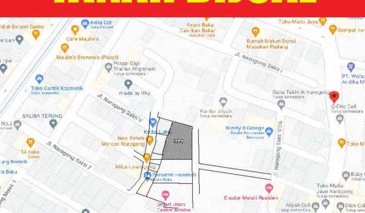 Tanah 575m2 Bebas Banjir. Bisa Akses Mobil di Narogong Sakti 8 A 2