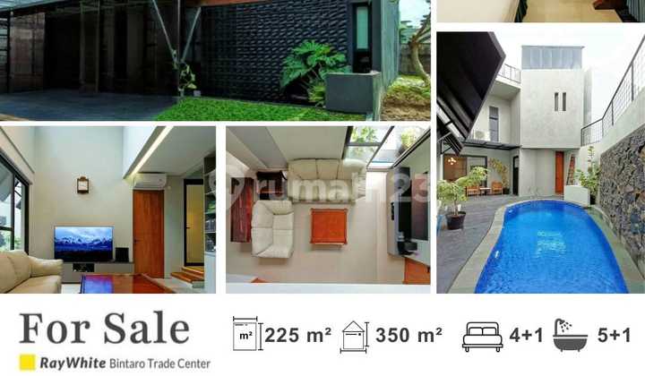Rumah Mewah dan Modern Ada Pool Emerald @Bintaro Sektor 9 