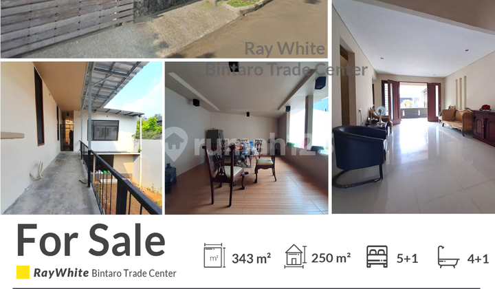 Rumah Bagus dengan Taman Luas @Bintaro