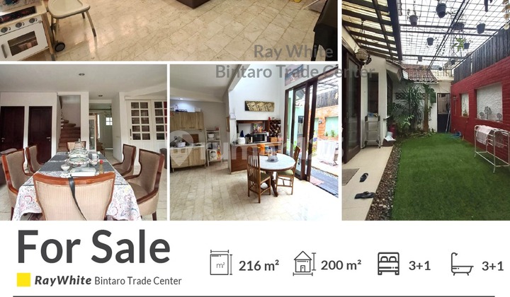 Rumah Modern dan Luas di Bintaro Sektor 8