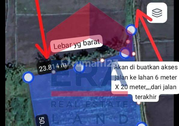 Tanah 2468 m2 SHM Jalan Tenis Meja, Tasikmadu, Lowokwaru Malang 1