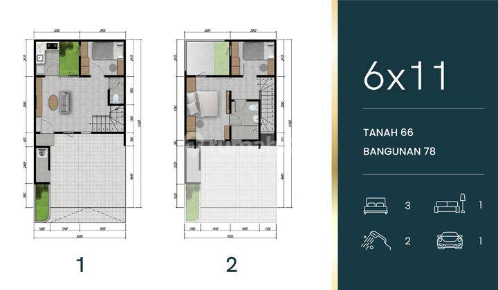 800JTAN 2LT Grand Eastern Lokasi 10 Menit Ke Pakuwon City 2