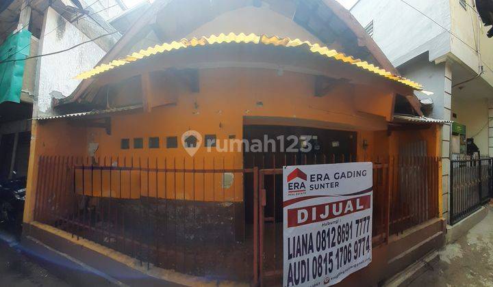 Jual Cepat Rumah Tua Standart Gang 1 Motor di Gunung Sahari 1