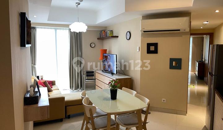 Jual Cepat, Unit Siap Huni Furnished Low Floor View Golf Di The Mansion, Nego  2