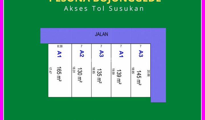 Angsur Tanpa Bunga Tanah Bojonggede Dekat Rs Citama 