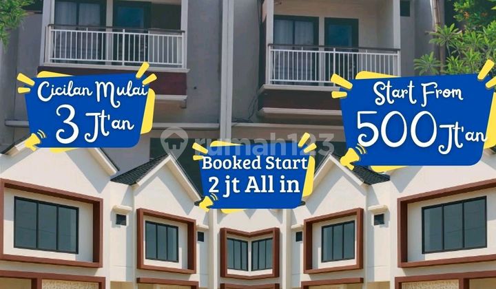 2 Lantai Dp 0% Dekat Stasiun Dan Toll