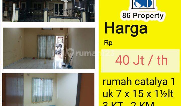 DISEWAKAN Rumah di Catalya 1 panakukkang 1,5 lantai dekat mall MP ,  masuk dari jalan pengayoman atau boulevard 1