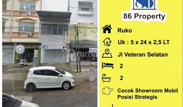 DISEWAKAN Ruko di Veteran selatan Sudah Renovasi dekat rappocini 1