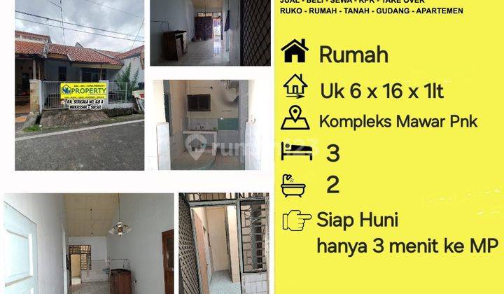 Jual Rumah Kompleks Mawar Panakukkang Jl Pengayoman Dkt Bau Mangga 1