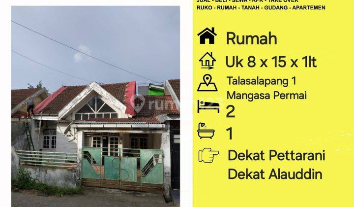 Jual Rumah Talasalapang 1 Mangasa Permai Dkt Alauddin Dan Pettarani 1