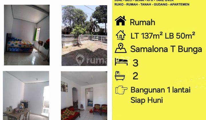 Jual Rumah Samalona Tanjung Bunga Ada Kelebihan Tanah 1