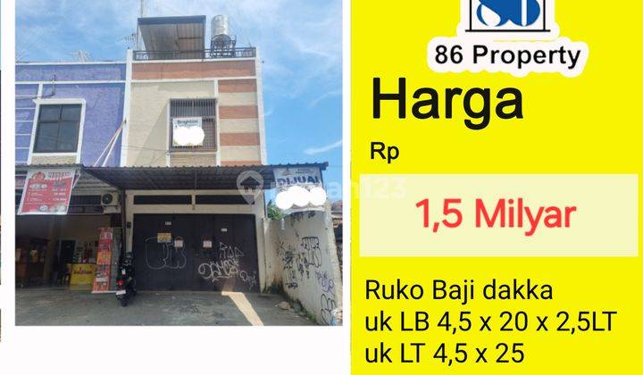 Jual Ruko Baji Dakka Dkt Cendrawasih , Tengah Kota Mks 1