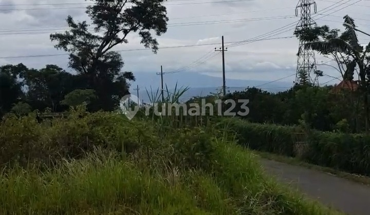 For sale. Land located on the main road with mountain view in Malang city.