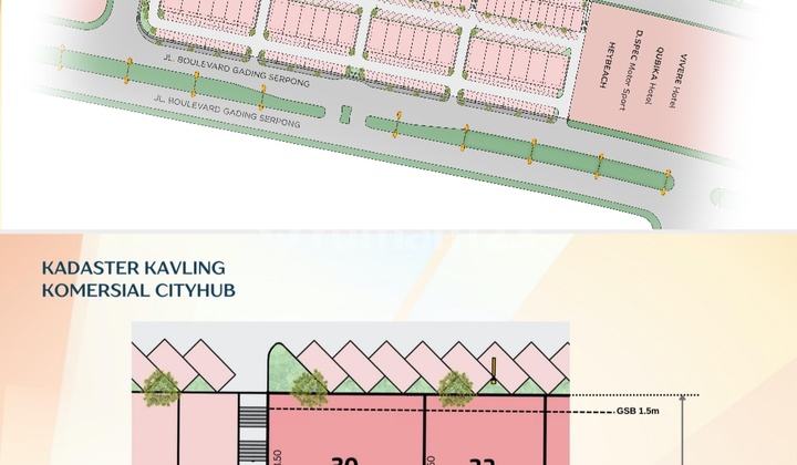 Commercial Plot for Sale in Gading Serpong, Area 231 M².