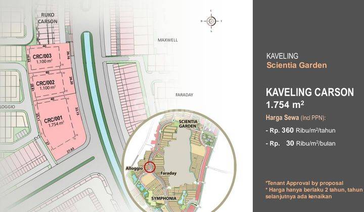 Disewakan Kavling di Gading Serpong Dekat Cluster Carson 1