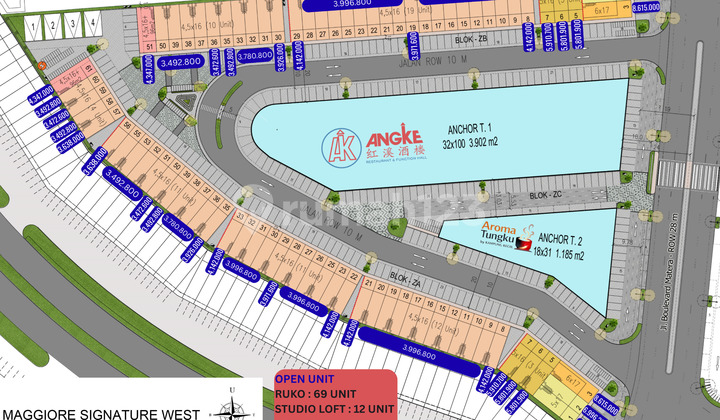 Dijual Ruko Maggiore Signature Paramount Lokasi dan Konsep Bagus