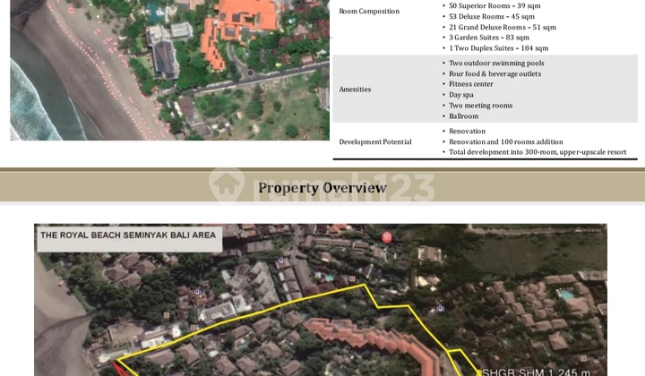 For Sale Royal Beach Hotel Kuta Seminyak 2
