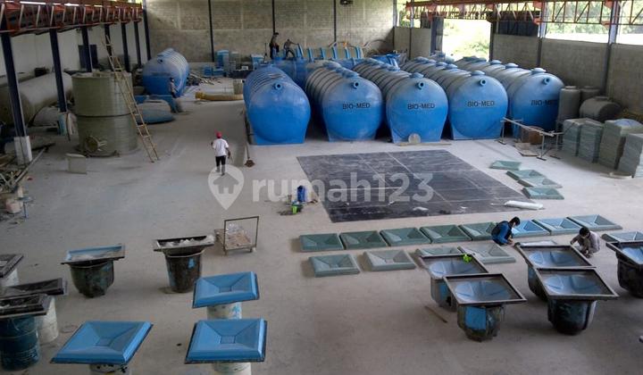 Dijual Pabrik di Daerah Industri Cikupa Tangerang Ruang Produksi Luas
