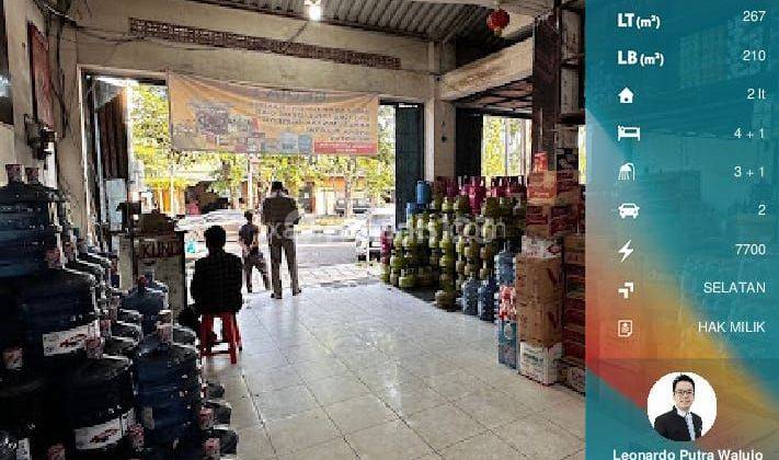 Rumah Dan Toko Area Komersial di Raya Dharmahusada 2lantai 1