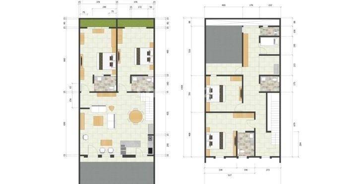 RUMAH AMERICAN CLASSIC DI BARATAJAYA LEBAR8X20 METER BANGUNAN 2 LANTAI CARPORT BISA 3 MOBIL 2