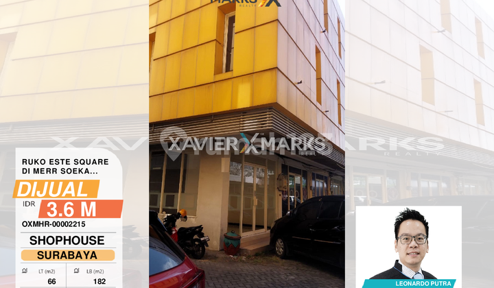 Ruko Este Square 3 lantai dimensi 5x13 meter sudah ada AC & Partisi Ruko Este Square 3 lantai dimensi 5x13 meter sudah ada AC & Partisi