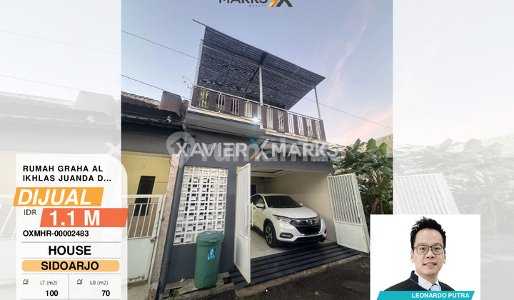 Rumah siap huni furnish Graha Al Ikhlas 3bedroom luas 100m2 dekat juanda