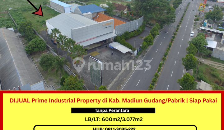 Prime Industrial Property in Madiun Regency | Former Motorcycle Dealer | Warehouse/Factory | Ready to Use