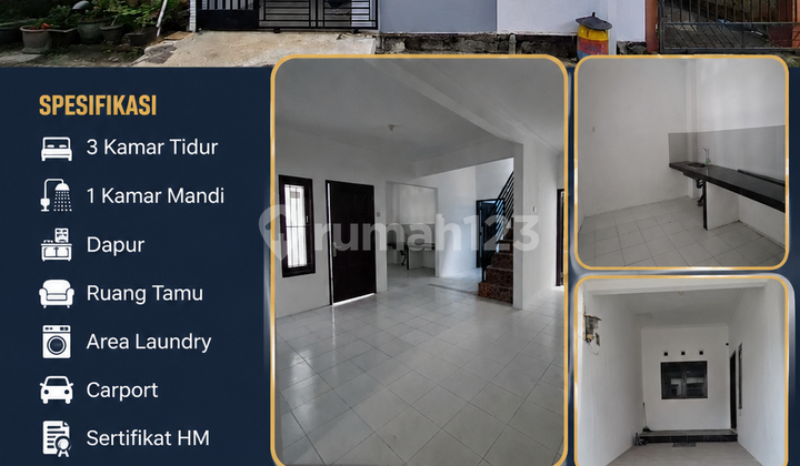 Bebas Banjir, Rumah, 2 Lantai, SHM, Dekat Akses Tol, Bebas Banjir, Rumah, 2 Lantai, SHM, Dekat Akses Tol,