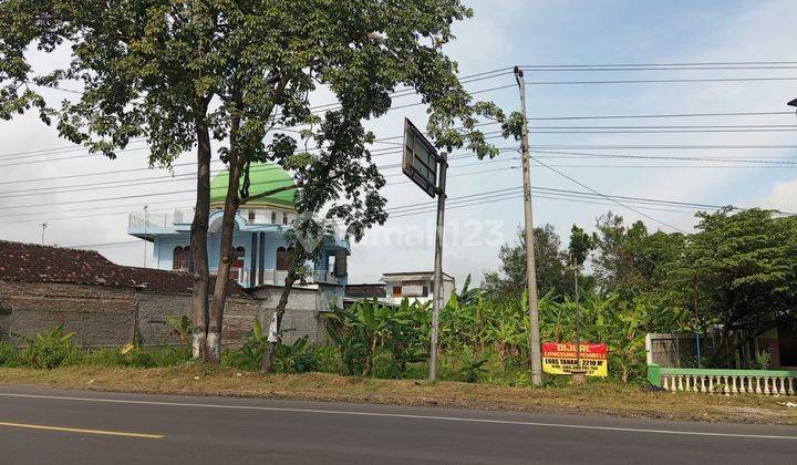 Tanah Di Jalan Utama Ngrampal Sragen Dekat Exit Tol Sambungmacan 2