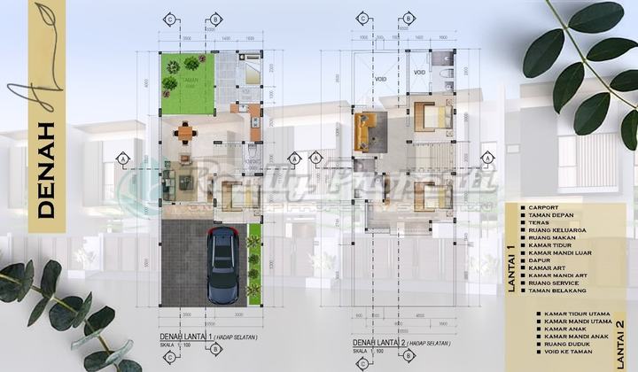 Dijual rumah 2 Lt model modern minimalis tanah luas di Jatimakmur Pondok Gede Bekasi